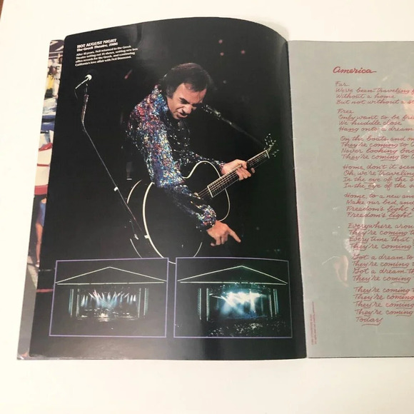 1987 Neil Diamond  Concert Tour Souvenir Program - Picture 9 of 16